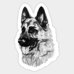 German Shepherd Security Dog Sticker